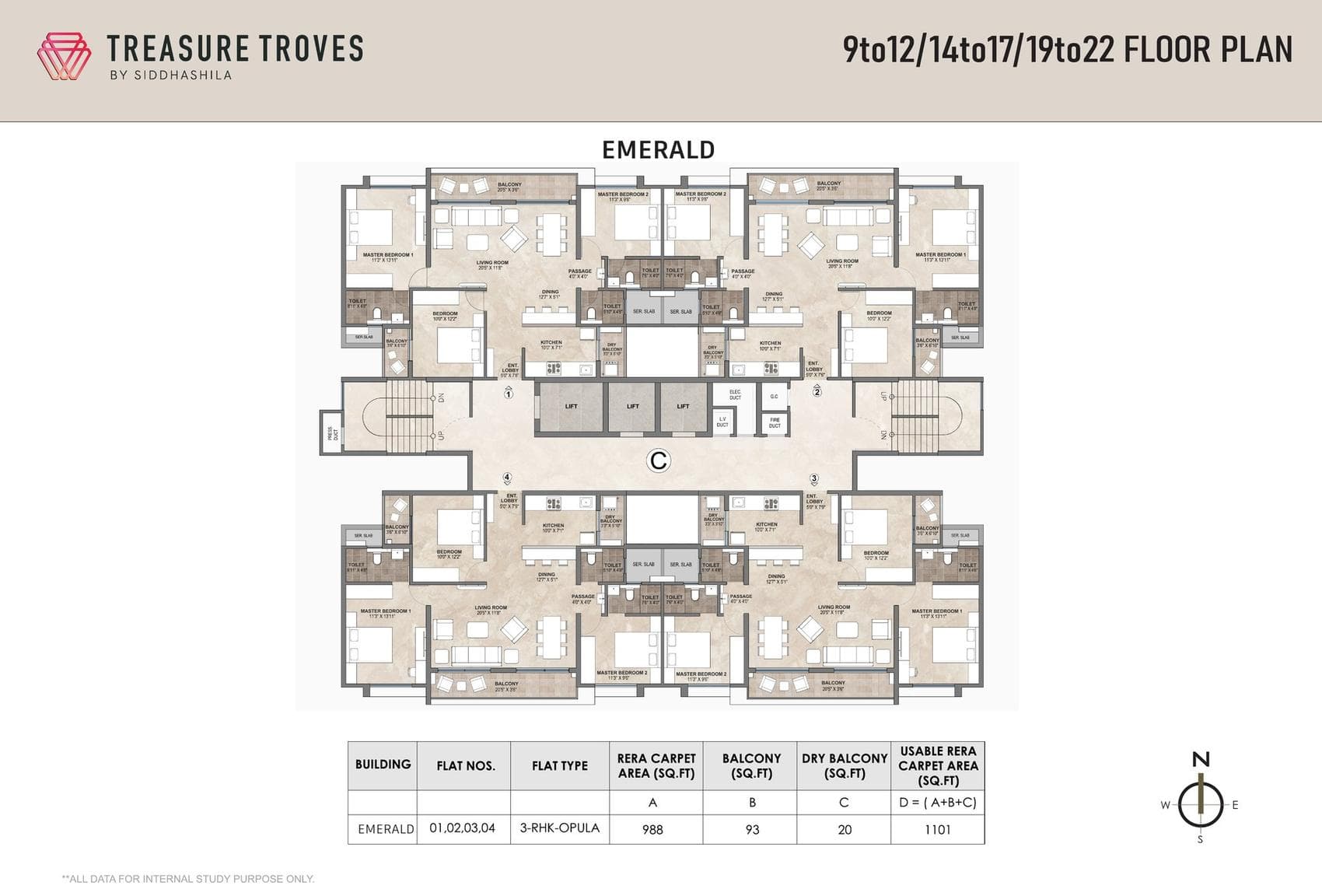 Treasure Troves — Typical floor · Emerald tower